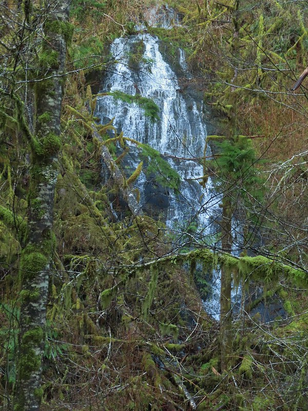Waterfall spilling into Fall Creek