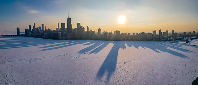Chilly Sunset Over Chicago