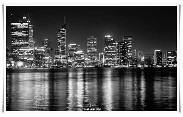 Perth City Skyline, South Perth Esplanade, South Perth, Perth, Western Australia