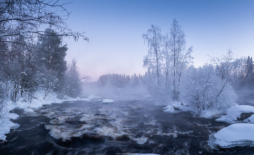 Rapids by laurilehtophotography, Just how amazing this place is! Crispy -20c and nice soft evening light just works.suomi finland lau