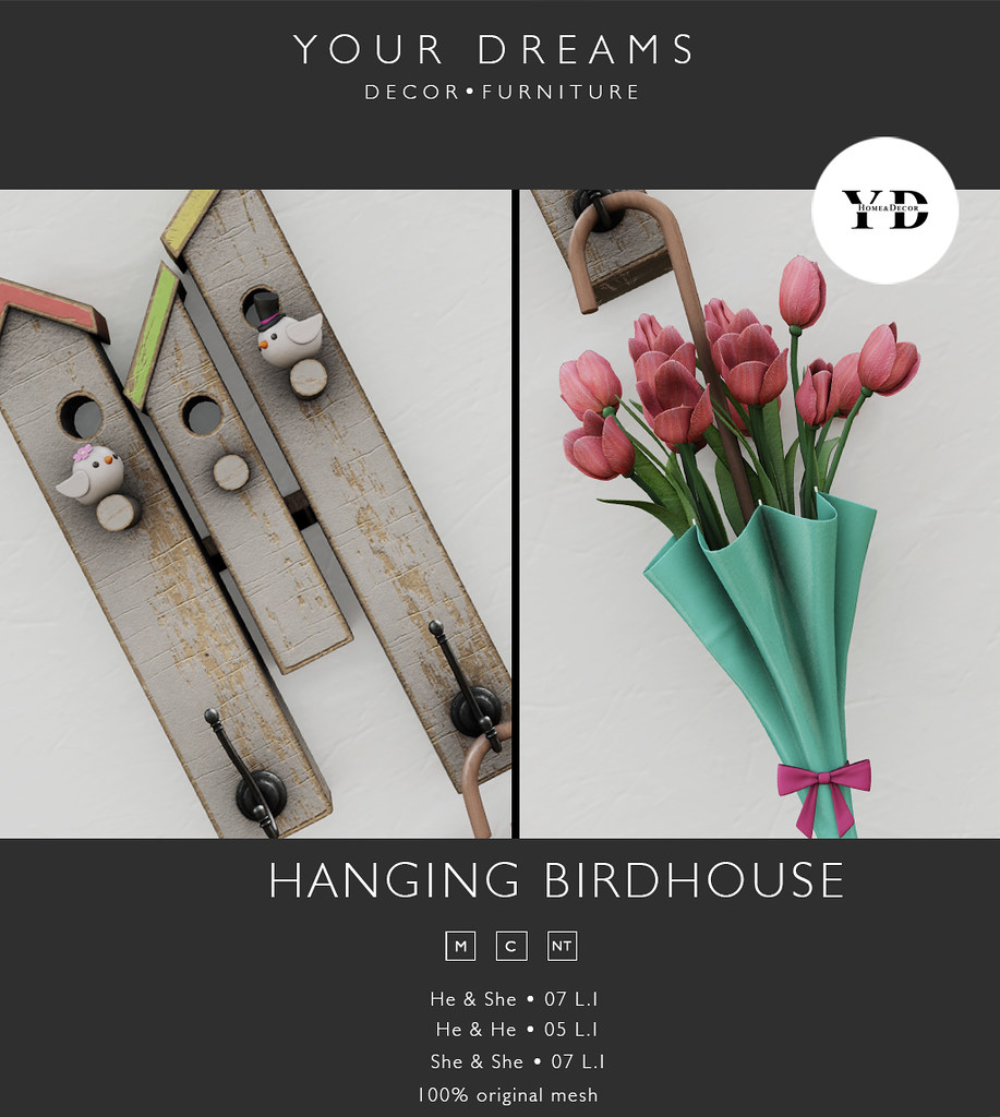 {YD}  Hanging Birdhouse