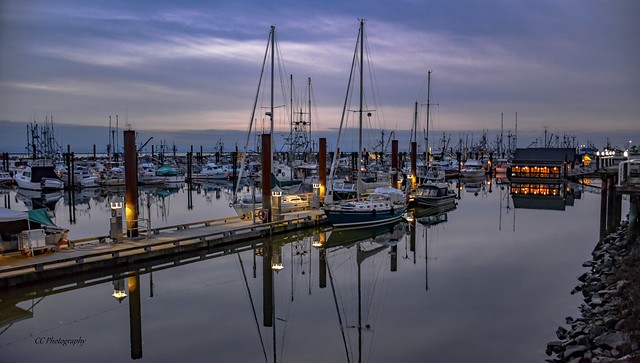 Twilight on the Docks ** Steveston Harbour, BC