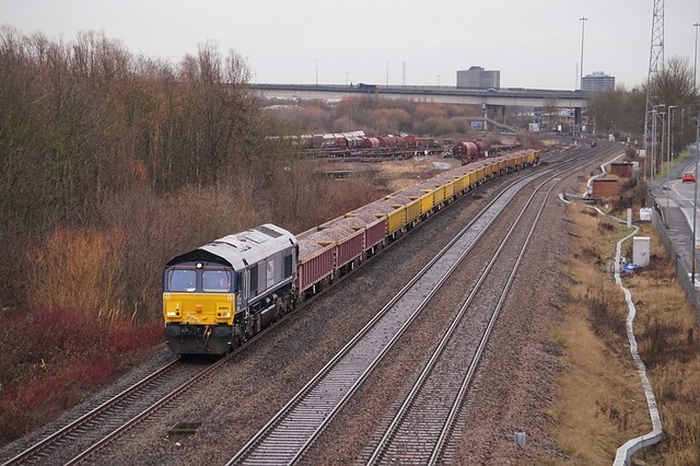 Direct Rail Services Class 66 (66091) in Thornaby-on-Tees, North East, UK