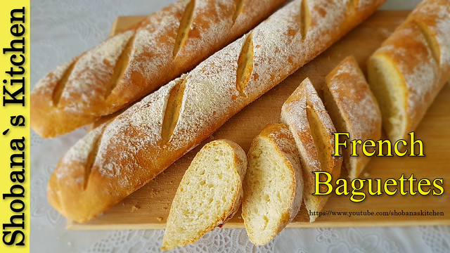 FRENCH BAGUETTES‼delicious homemade Bread - easy recipe