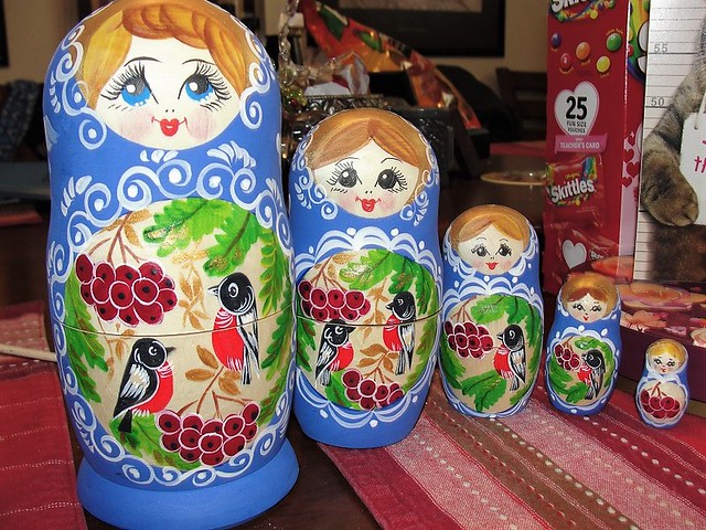 I got these Matryoshka dolls on Valentines day