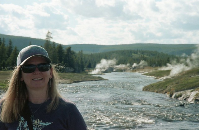 Britney at the Yellowstone River