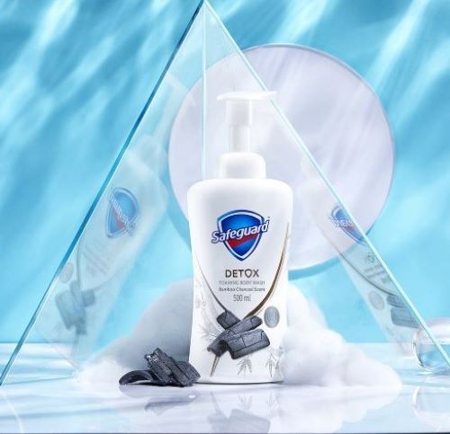 Safeguard Detox Foaming Body Wash Charcoal
