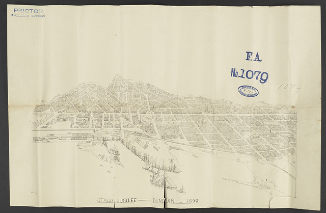 Copyright File- William John Prictor, Dunedin Registry of copyrights- [Lithograph] 'Otago Jubilee - Dunedin in 1898'.