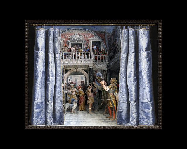 Ecce Homo, Varallo, 2006, with Frans van Mieris's Blue Curtain, 2021