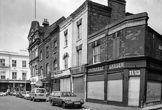 Shops, Brixton Station Rd, Brixton Rd, Brixton, Lambeth, 1989 89-6b-53