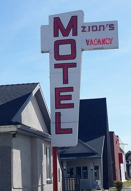 Zions Motel sign