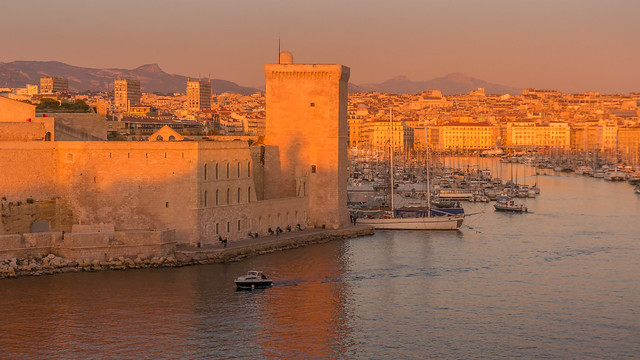 Marseille at sunset