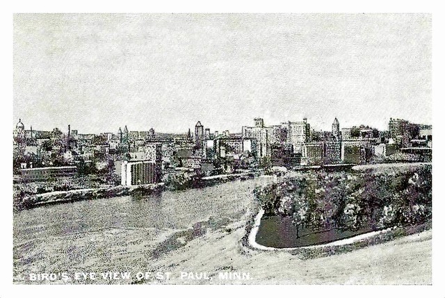 Old Saint Paul Minnesota Postcard - Bird's Eye View Of St. Paul, Part Of A 20 Miniature Views Postcard Set, Circa 1920