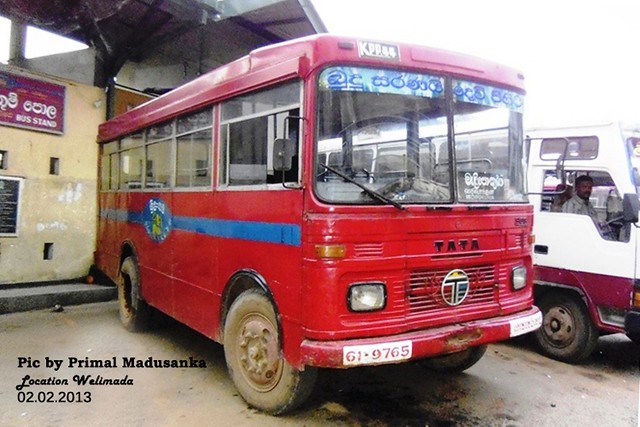 61-9765 Keppetipola Depot - Tata LP 909/36 Latec D type Bus at Welimada in 02.02.2013