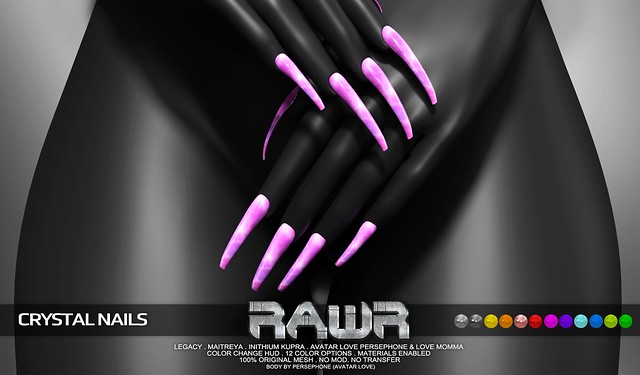 RAWR! Crystal Nails PIC