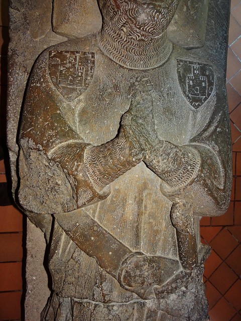 ca. 1300-1340 - 'unknown knight', Abbaye de Lagrasse, dép. Aude, Château comtal, Carcassonne, dép. Aude, France