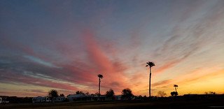 Last morning sunrise at our Yuma rv spot!