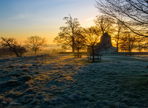 Wadenhoe Church on a Frosty Morning by kenbrann, Wadenhoe church on a cold misty morning. I've been meaning to go out here for several months. It d