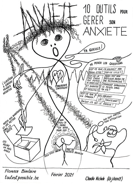 10 outils pour gérer son anxiété. Sketchnotes
