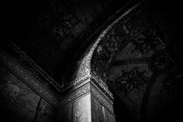 A detail of the beautiful Hagia Sophia, Istanbul