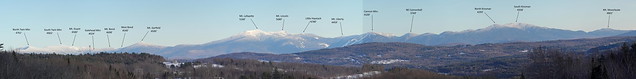 View of the western edge of the White Mountains