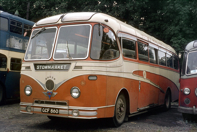 Mulley's Motorways . Ixworth , Suffolk . 36 GCF860 . Stowmarket garage , Suffolk . August-1973