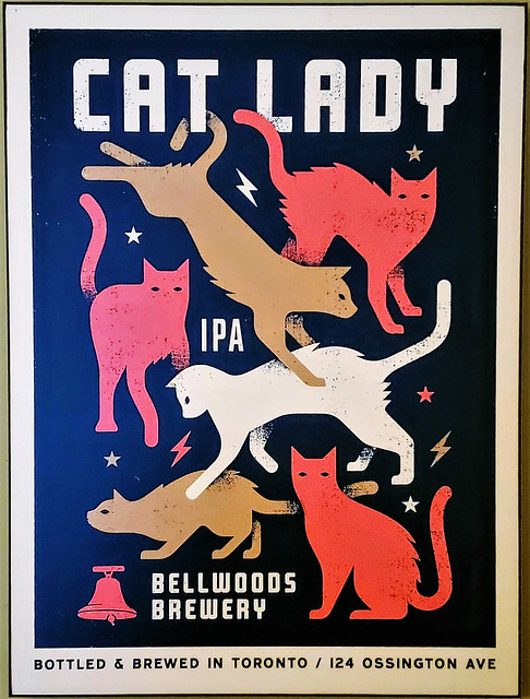 Laminated poster made from magnified Bellwoods craft beer label
