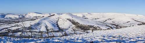 landscape derbyshire peakdistrict darkpeak edale thegreatridge panorama snow winter