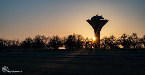 sun sunrise watertower tower sonne sonnenaufgang nikon z6ii wasserturm