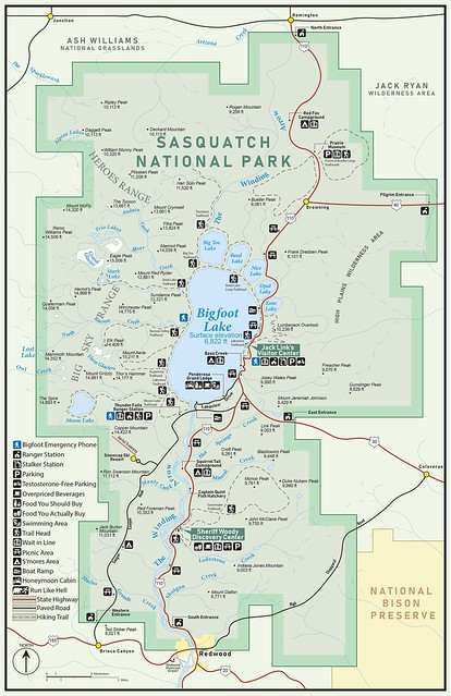Sasquatch National Park Map