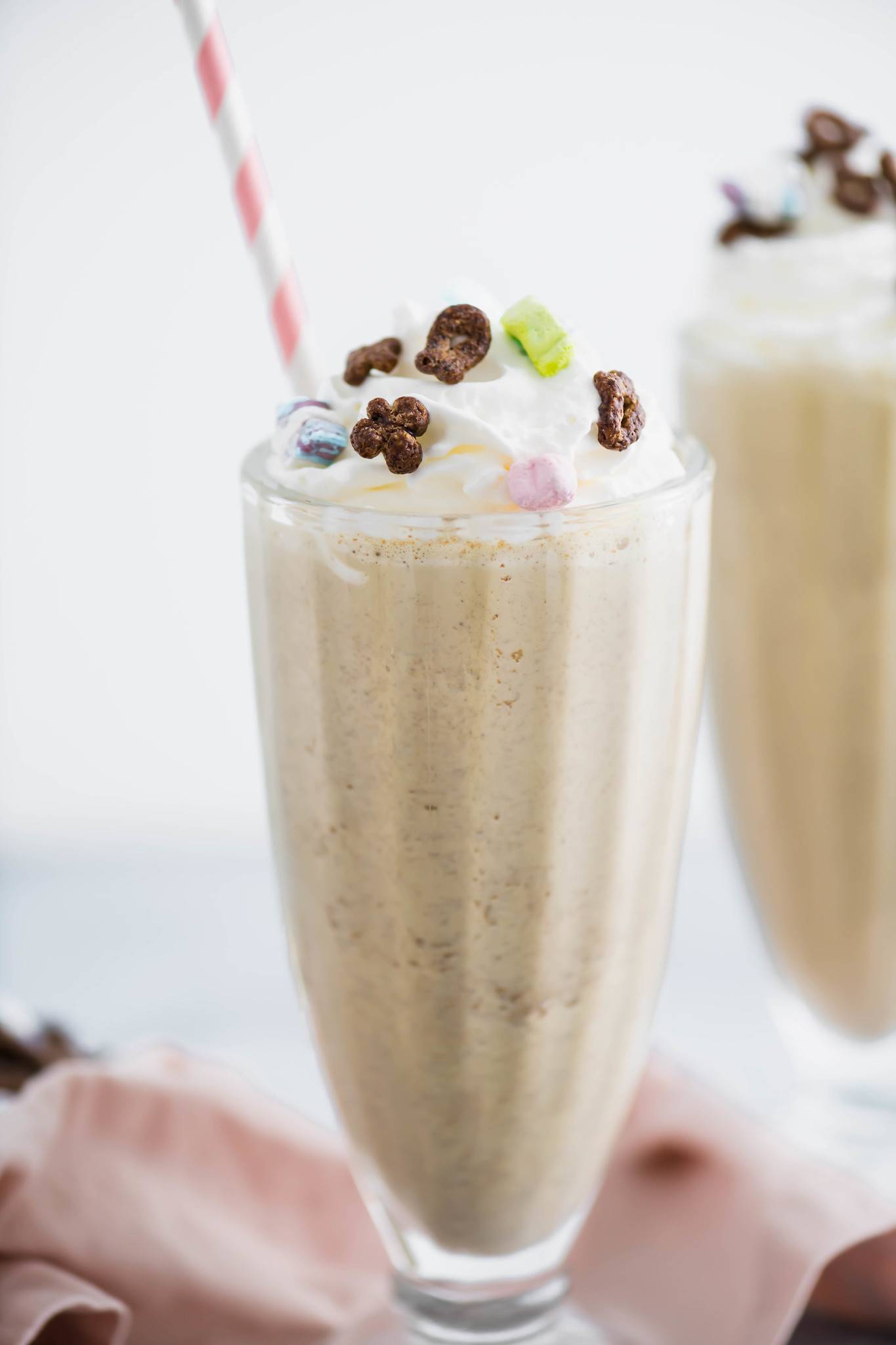 St. Patrick's Day is right around the corner and what better way than to celebrate with a Chocolate Lucky Charms Milkshake. Grab some ice cream, cereal and milk and let's get started.