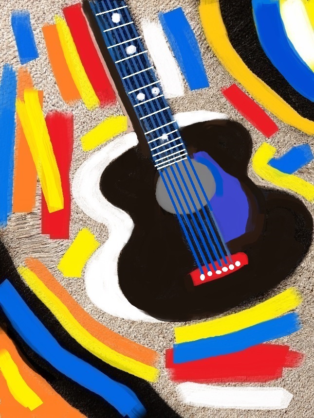 The Guitar - Edited Photo Created by STEVEN CHATEAUNEUF On March 1, 2021