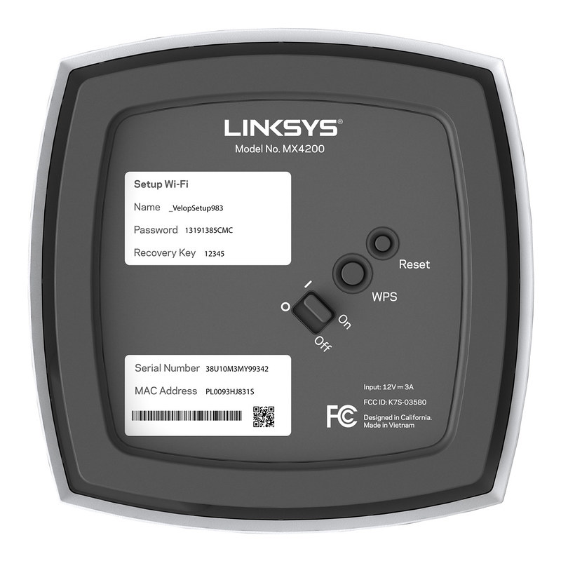 Linksys Velop MX4200 - Bottom