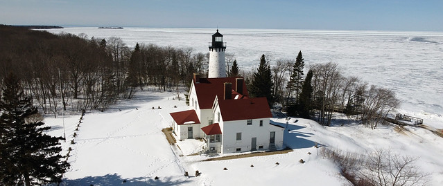 Lighthouse on Whitefish Bay