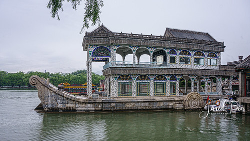 beijing marbleboat summerpalacegarden china pavilion boat lake garden