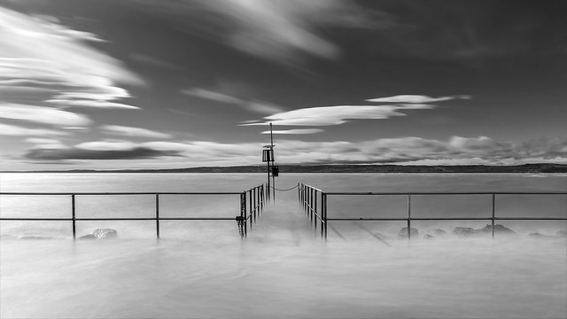 High Tide at Marine Lake, West Kirby, Merseyside