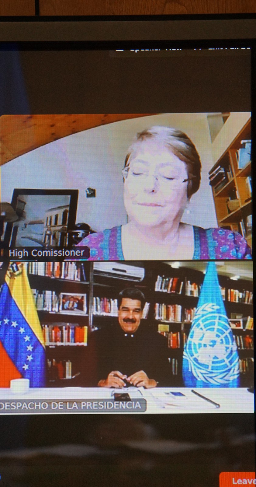 Presidente Maduro conversa con alta comisionada Michelle Bachelet sobre el avance de la cooperación en materia de DDHH
