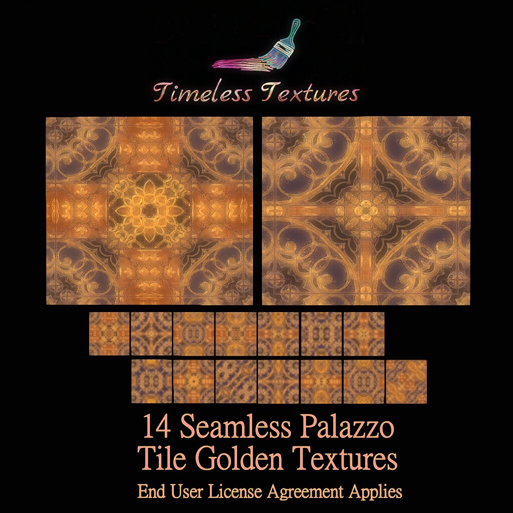 TT 14 Seamless Palazzo Tile Golden Timeless Textures