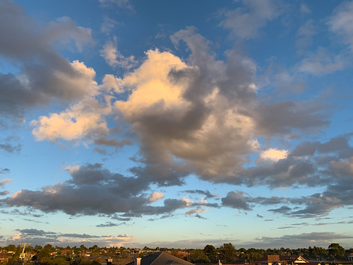clouds sunset melbourne australia victoria sky