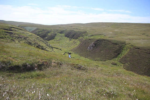 The valley of Allt na Clais Leobairnich near Cape Wrath
