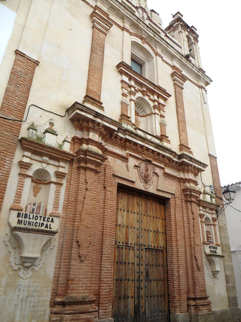 Ancienne église XVIIIe, hôpital San Juan de Dios, 1672, calle Santiago, Llerena, province de Badajoz, Estrémadure, Espagne.