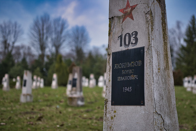 Soviet army soldiers cemetery in Elbląg