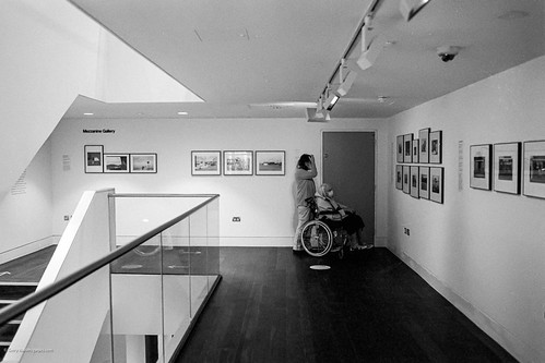 Viewing the Exhibition by gwpics, (John Hansard Gallery, Southampton, England)kodaktrix analogue johnhansardgallery england facemask d