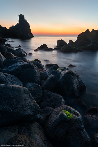 acireale catania italy sunrise seascape rocks lavacliff coastline sea