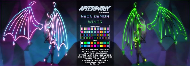 Afterparty - Neon Demon Wings @ Cyber Fair [Giveaway is closed!]