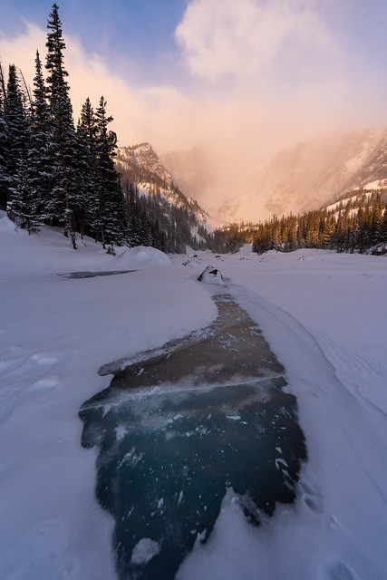 Winter Sunrise at Dream Lake