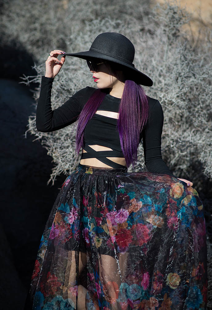 Goth Joshua Tree Palm Springs l desert fashion gothic wild… | Flickr