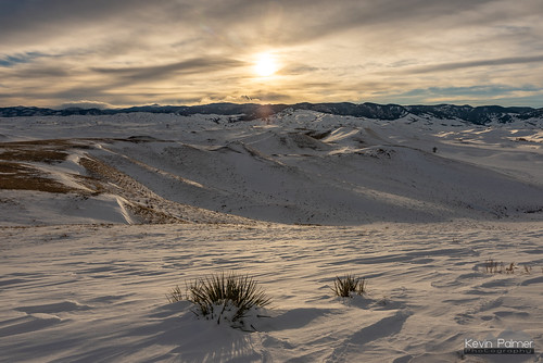 fortphilkearny story banner wyoming february winter snow snowy evening sunset sun gold golden clouds historicsite pilotknob yucca hdr nikond750 tamron2470mmf28 bighornmountains hills foothills