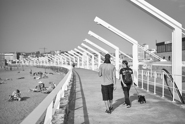 Walk by the beach, Gijón