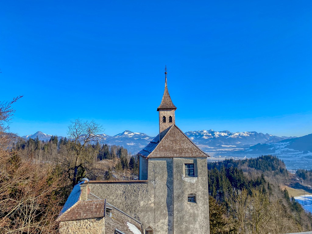 Thierberg chapel on Thierberg mountain in Tyrol, Austria